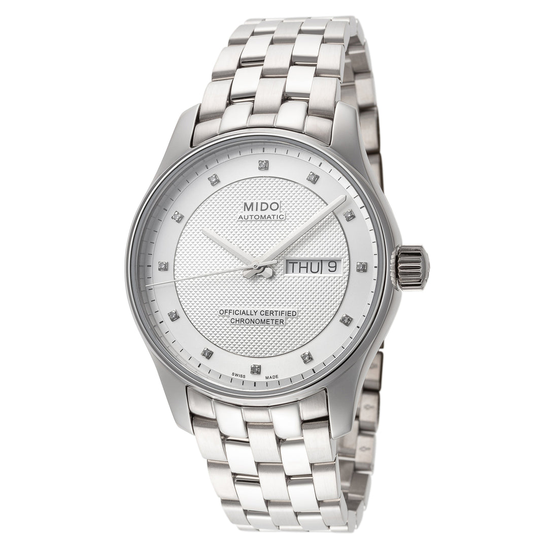 title:Mido Men's M0014311103692 Belluna Clou De Paris 40mm Automatic Watch;color:Silver