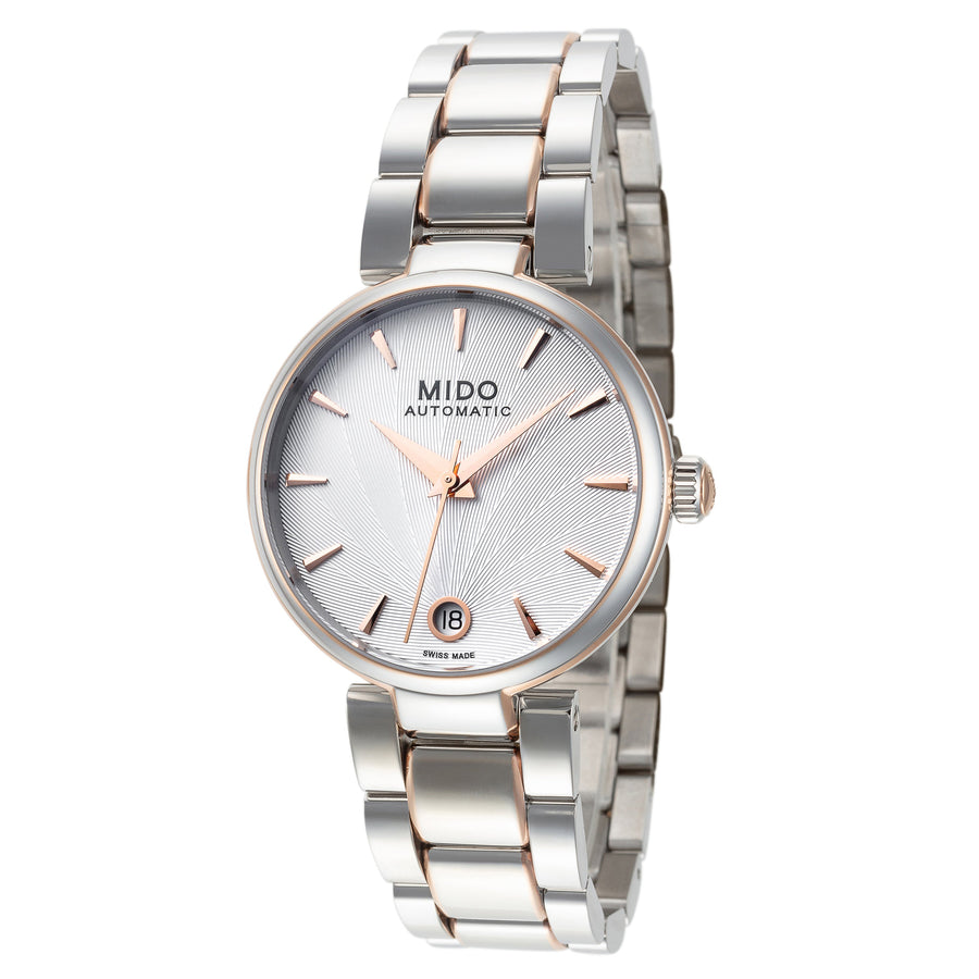 title:Mido Women's M0222072203111 Baroncelli II Donna 33mm Automatic Watch;color:Silver