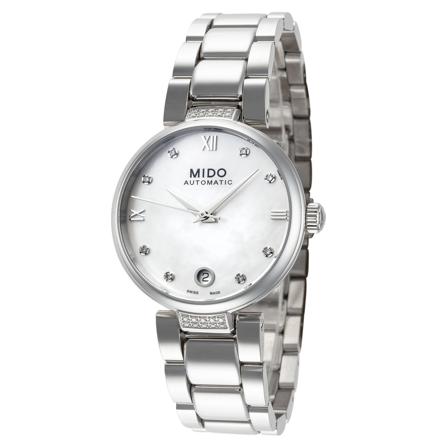 title:Mido Women's M0222076111611 Baroncelli II Donna 33mm Automatic Watch;color:Silver