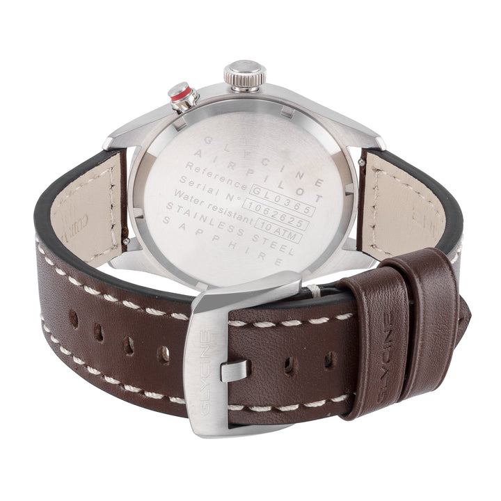 Glycine Men's Airpilot Dual Time 44mm Quartz Watch
