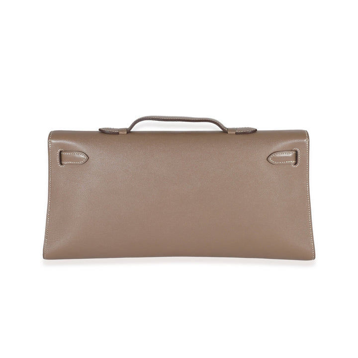 Top quality Hermes Swift Etoupe Kelly Longue Pochette PHW