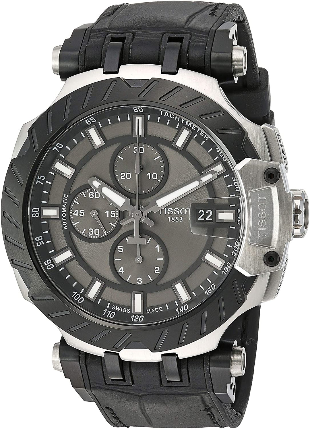 title:Tissot Men's T1154272706100 T-Race 48.8mm Automatic Watch;color:Black