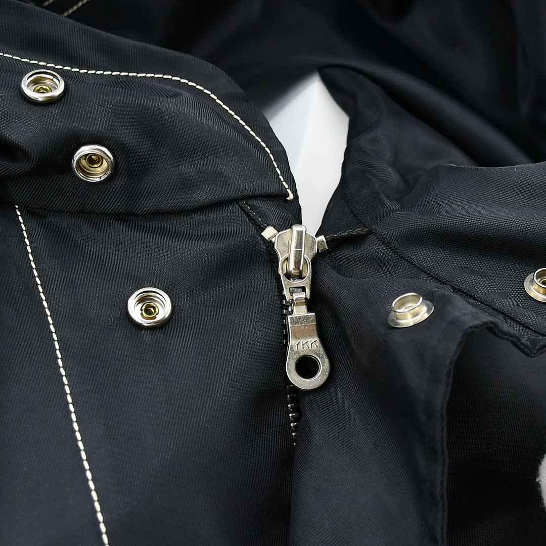 Top Quality Chanel Hooded Coat Black