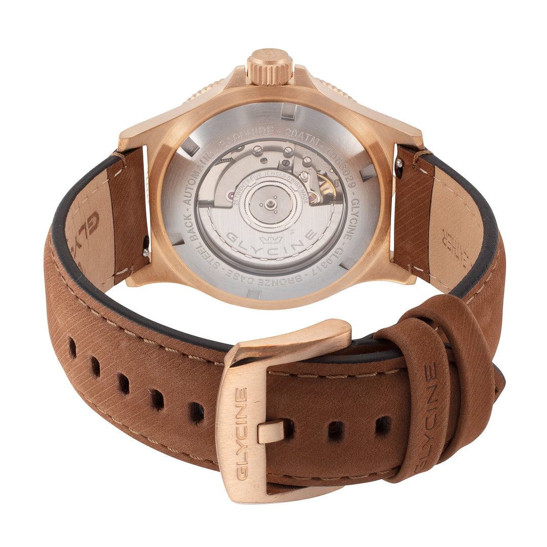 Glycine Men's GL0317 Combat Sub Sport 42 Bronze 42mm Automatic Watch