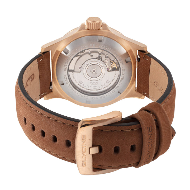 Glycine Men's GL0317 Combat Sub Sport 42 Bronze 42mm Automatic Watch