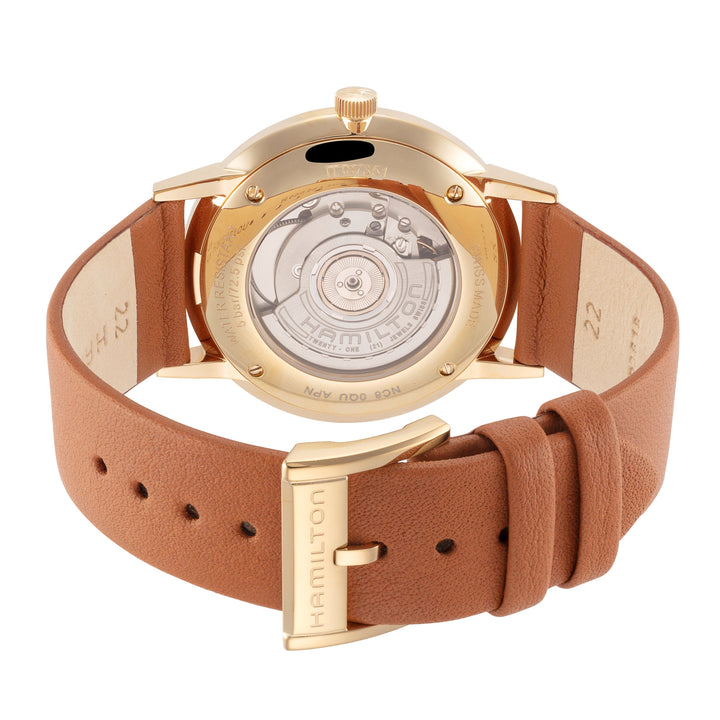 Hamilton Men's Intra-Matic 42mm Brown Dial Leather Watch