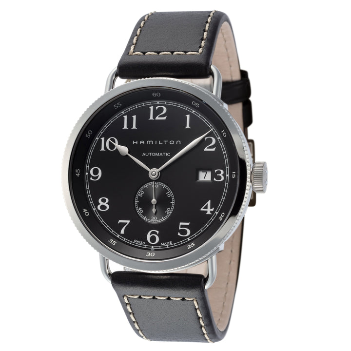 title:Hamilton Men's Khaki Navy Pioneer H78415733 40mm Automatic Watch;color:Black