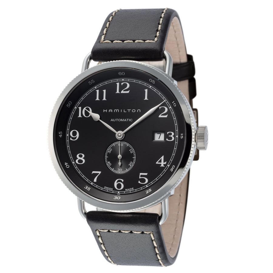 title:Hamilton Men's Khaki Navy Pioneer H78415733 40mm Automatic Watch;color:Black