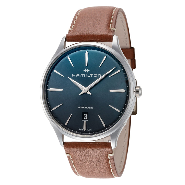 title:Hamilton Men's H38525541 Jazzmaster Thinline 40mm Automatic Watch;color:Brown