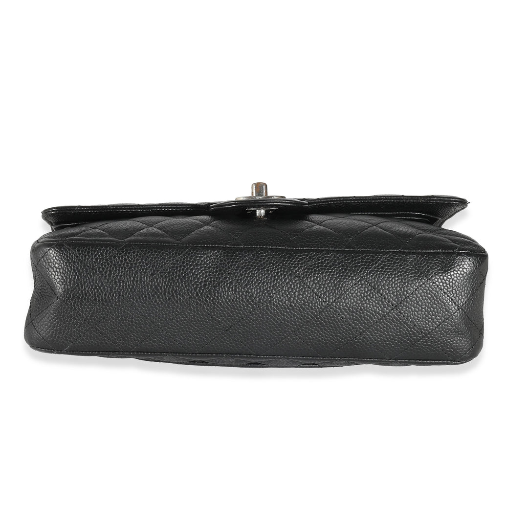 Chanel Black Quilted Caviar Medium Classic Double New Bag