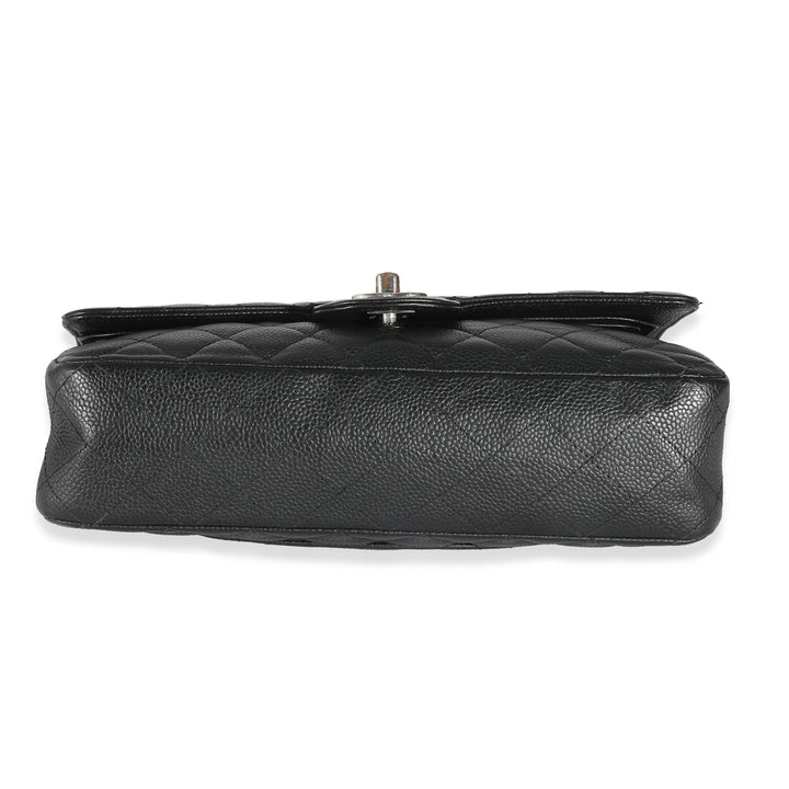 Chanel Black Quilted Caviar Medium Classic Double New Bag