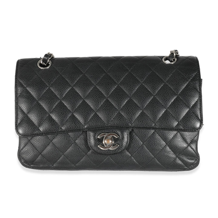 Chanel Black Quilted Caviar Medium Classic Double New Bag
