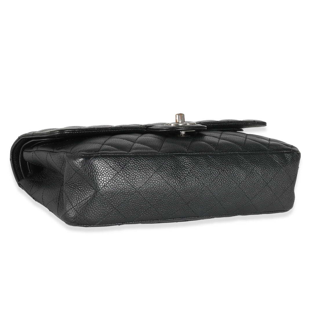 Chanel Black Quilted Caviar Medium Classic Double New Bag