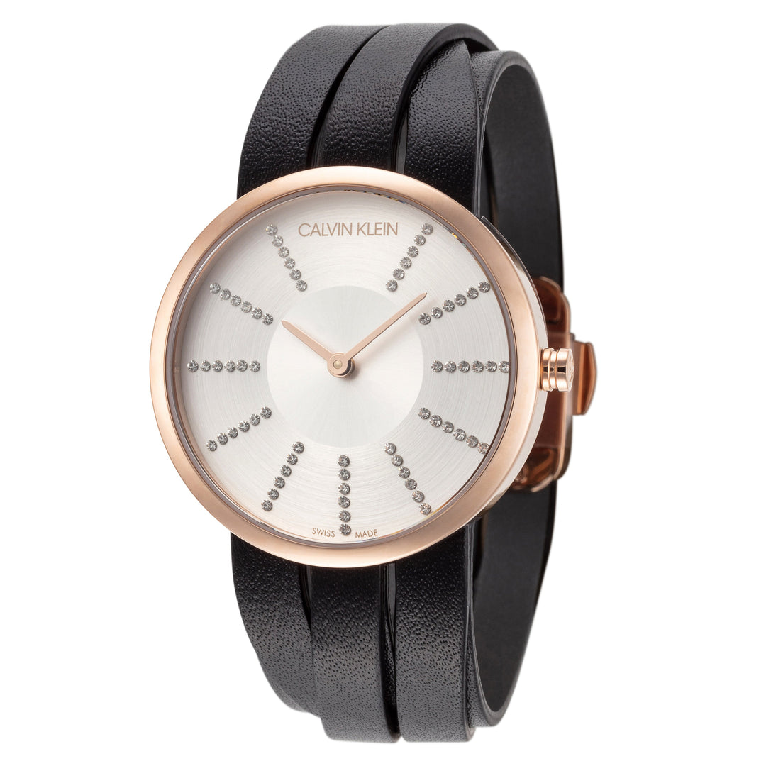 title:Calvin Klein Women's K2R2STCX Extension 32mm Quartz Watch;color:Black