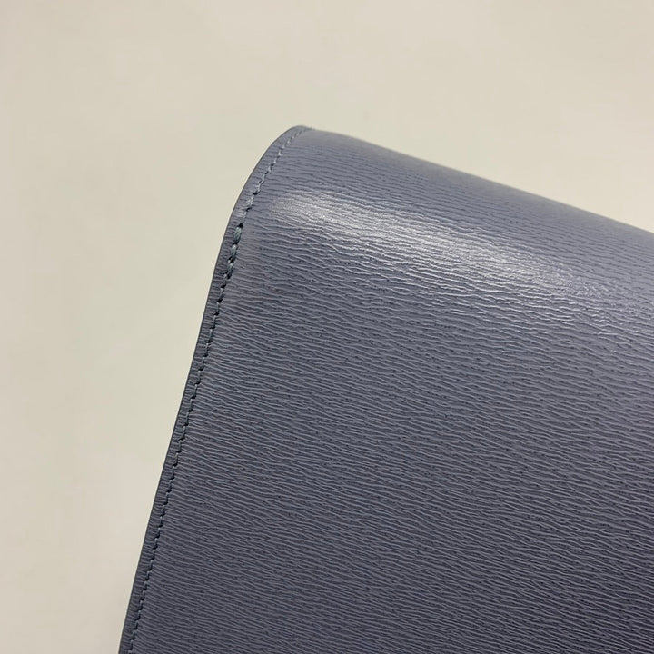Top Quality Celine TEEN CLASSIC BAG IN CALFSKIN LIEGE ARCTIC BLUE