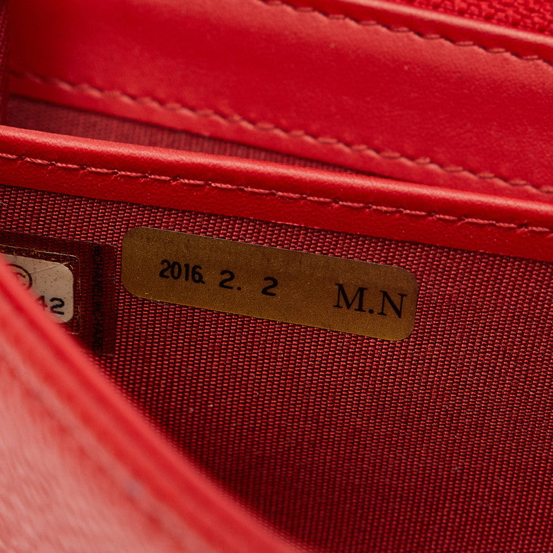 Top Quality Chanel Cocomark Long Wallet Red Caviar   Chanel