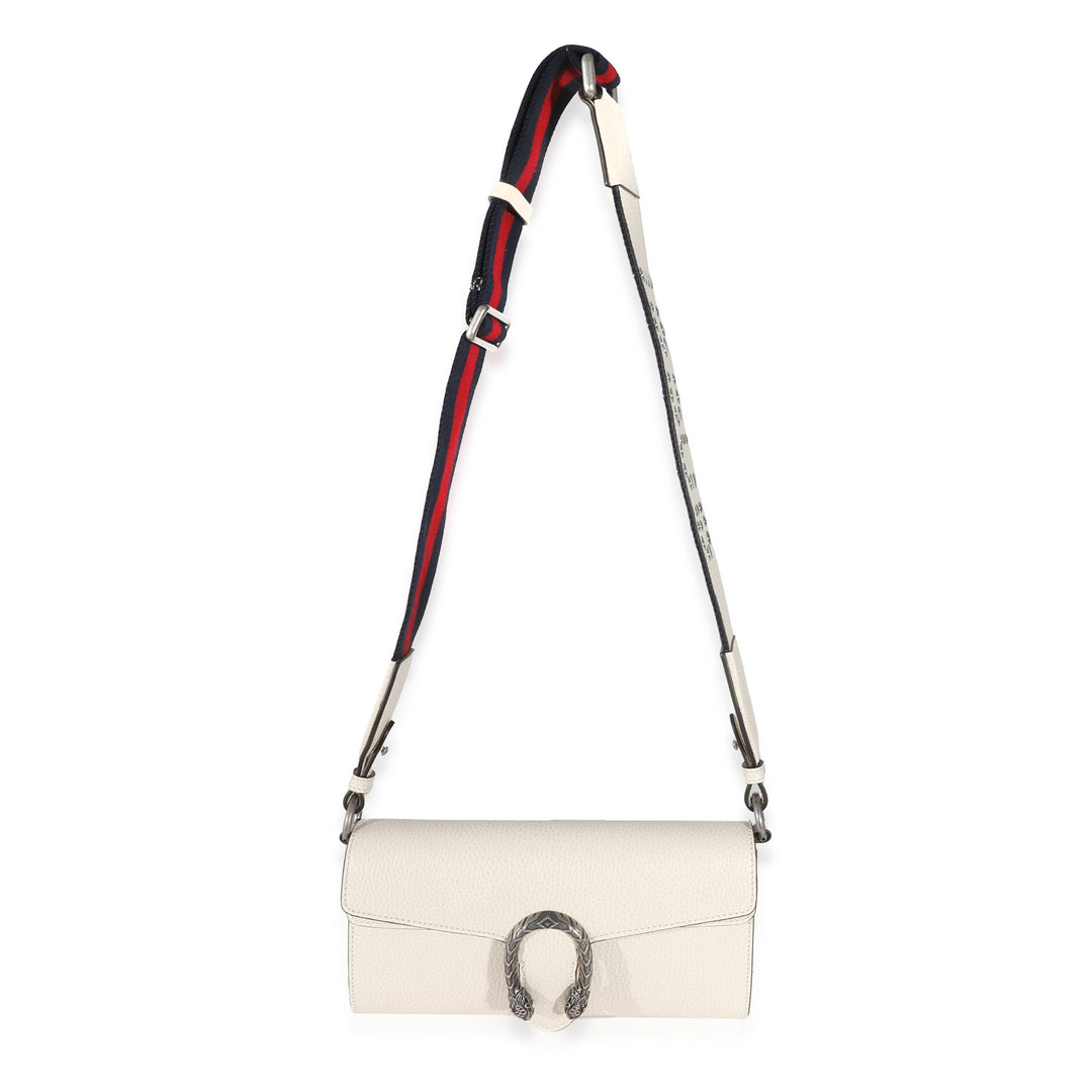 GUCCI Mystic White Dollar Calfskin Web Small Dionysus Crossbody Bag