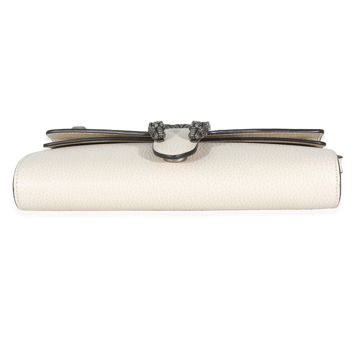 GUCCI Mystic White Dollar Calfskin Web Small Dionysus Crossbody Bag