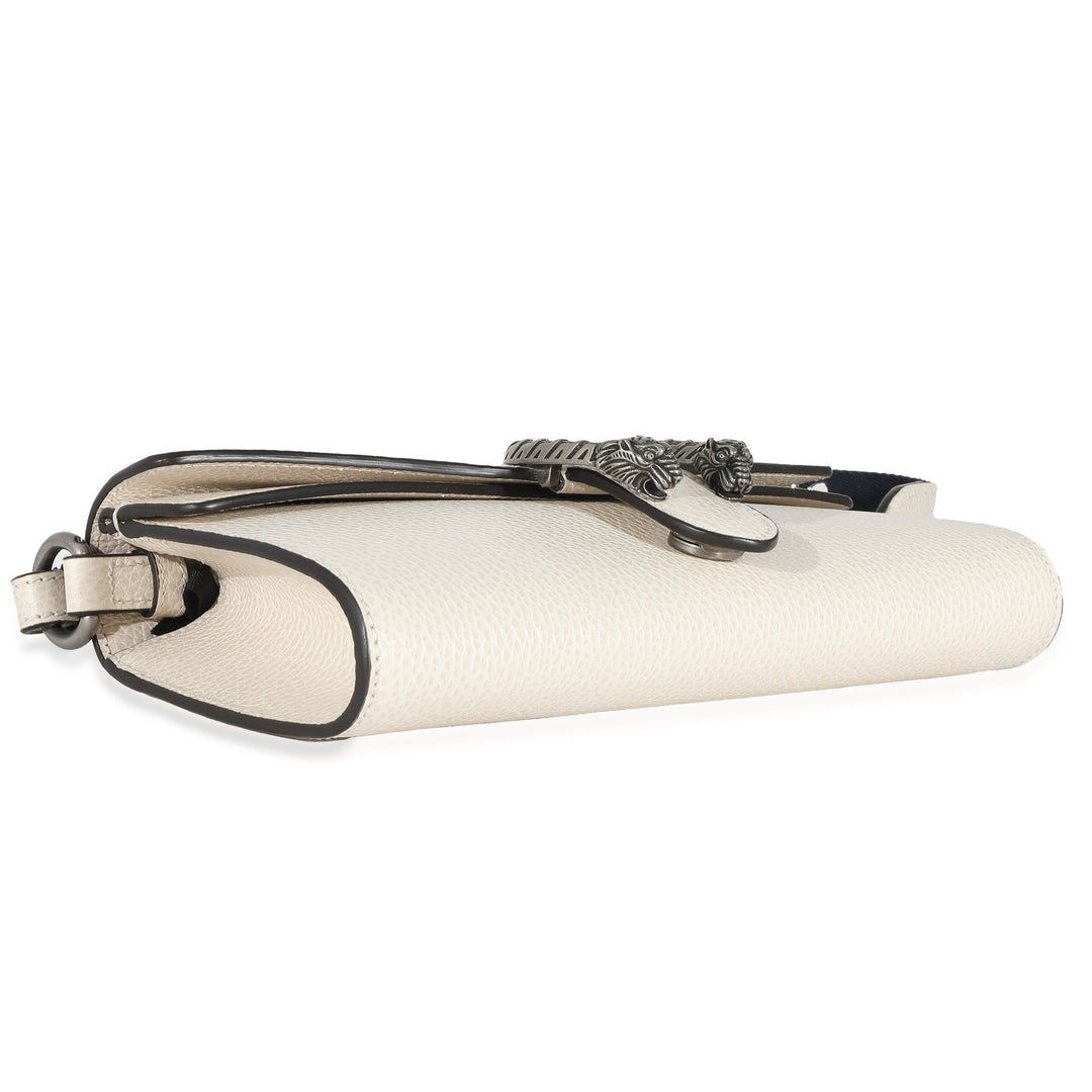GUCCI Mystic White Dollar Calfskin Web Small Dionysus Crossbody Bag
