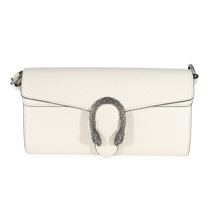 GUCCI Mystic White Dollar Calfskin Web Small Dionysus Crossbody Bag