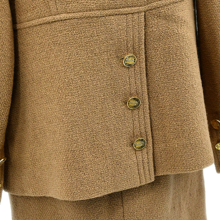 Top Quality Chanel tweed open-front jacket skirt suit #34