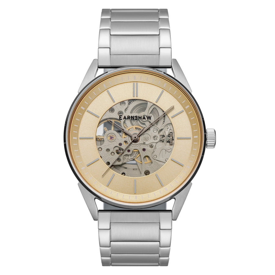 Thomas Earnshaw Men's Bayshore Skeleton 42mm Automatic Watch - Ruumur