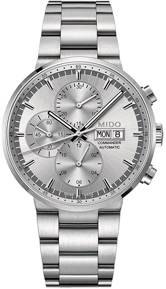Mido Men's M0144141103100 Commander II 42.5mm Automatic Chronograph Watch