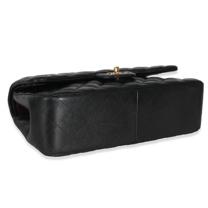 Chanel Black Quilted Lambskin Jumbo Double New Bag