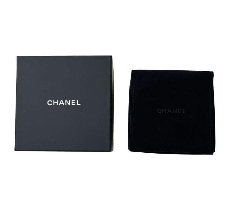 Chanel B 22 K Mini Vanity Case Pendant in Gold Toned Base Metal
