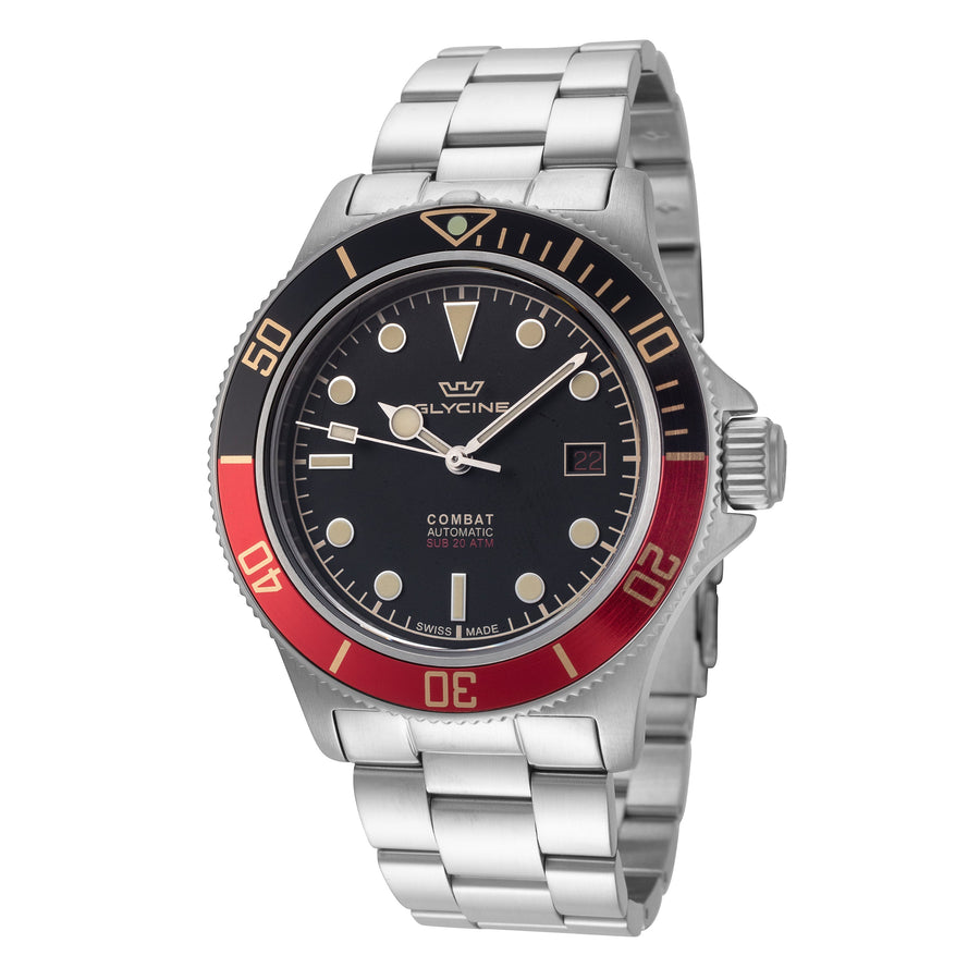 Glycine Men's Combat Sub Sport 42mm Automatic Watch - Ruumur