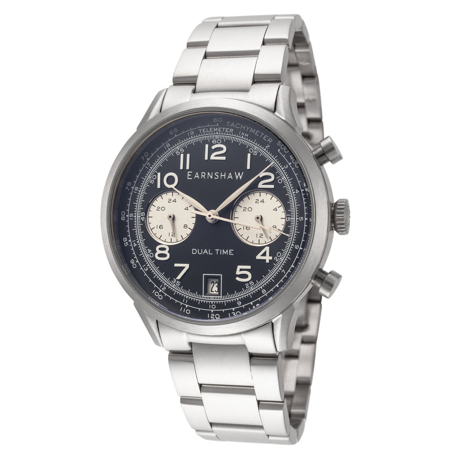 title:Thomas Earnshaw Men's ES-8186-11 Ampere 40mm Quartz Watch;color:Black