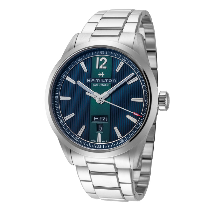 title:Hamilton Men's H43515141 Broadway 42 Automatic Watch;color:Silver