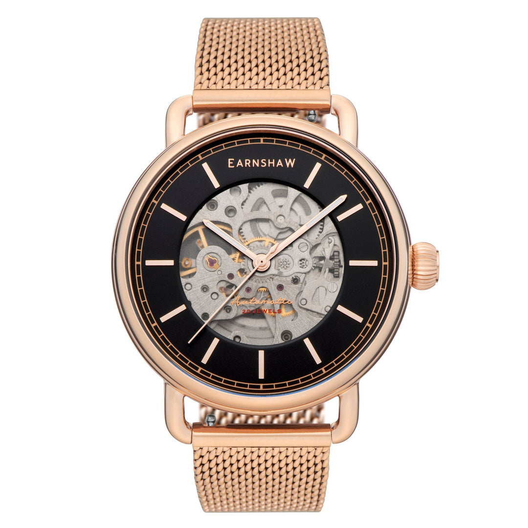 title:Thomas Earnshaw Men's ES-8226-66 Boulton 43mm Automatic Watch;color:Pink