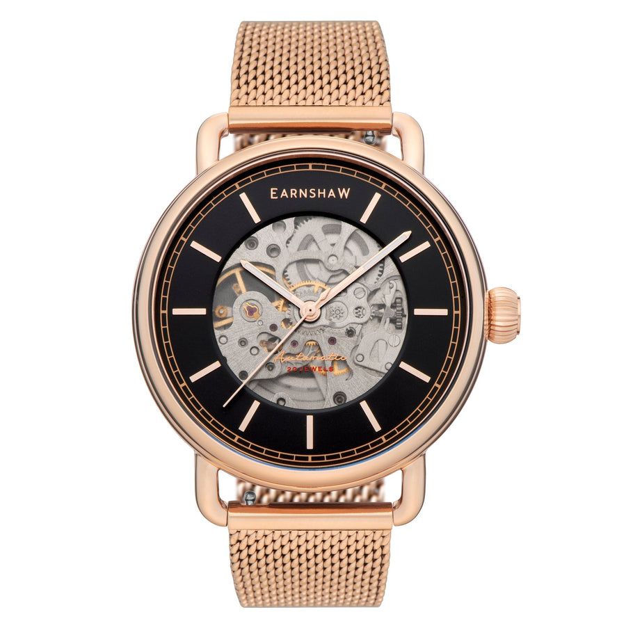 title:Thomas Earnshaw Men's ES-8226-66 Boulton 43mm Automatic Watch;color:Pink