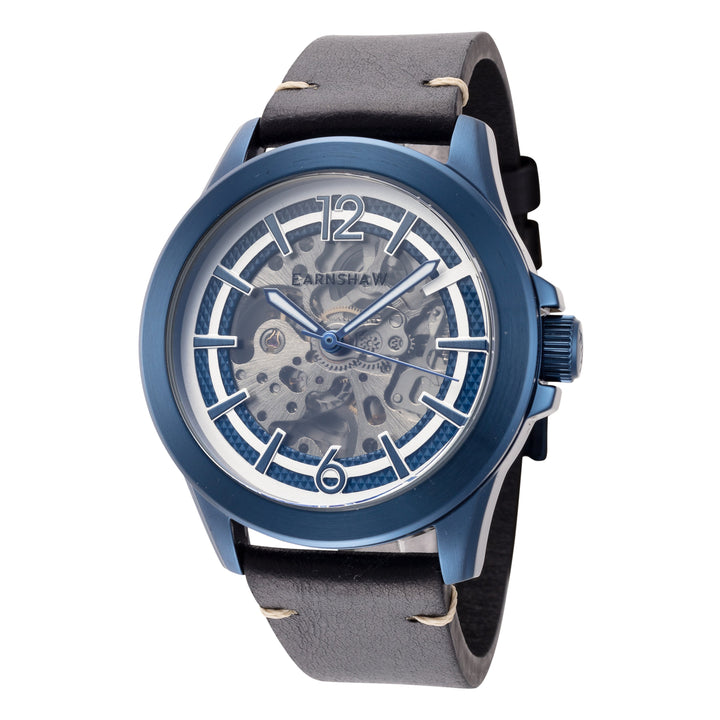 title:Thomas Earnshaw Men's ES-8217-04 Murray Skeleton 43mm Automatic Watch;color:Black