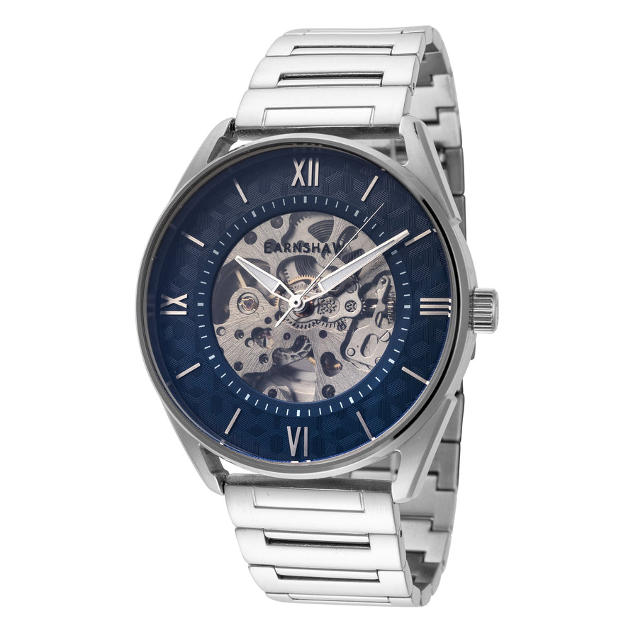 title:Thomas Earnshaw Men's ES-8223-22 Spencer Skeleton 42mm Automatic Watch;color:Silver