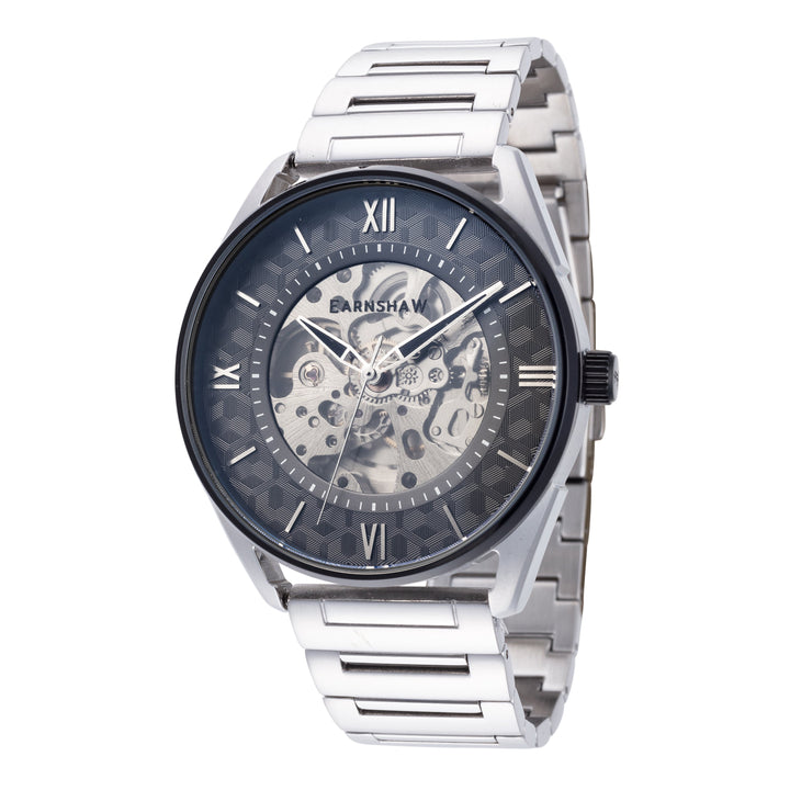 title:Thomas Earnshaw Men's ES-8223-44 Spencer Skeleton 42mm Automatic Watch;color:Silver