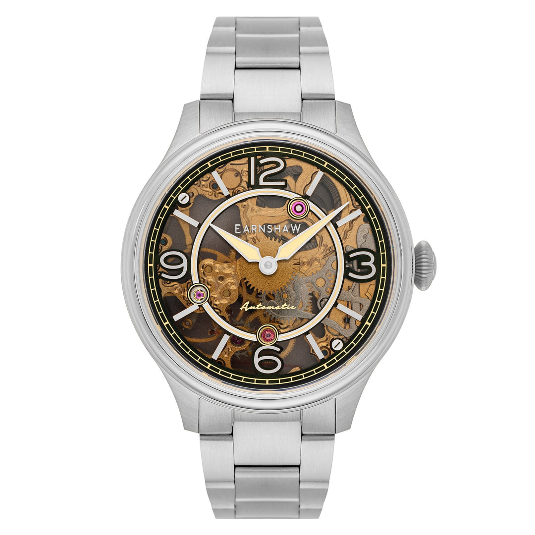 title:Thomas Earnshaw Men's ES-8231-11 Baron 43mm Automatic Watch;color:Silver