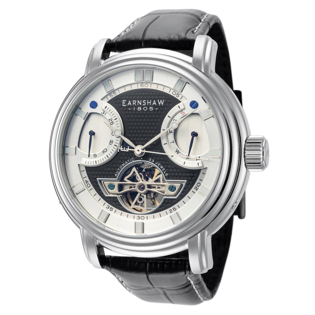 title:Thomas Earnshaw Men's ES-8184-01 Longcase 48mm Automatic Watch;color:Black