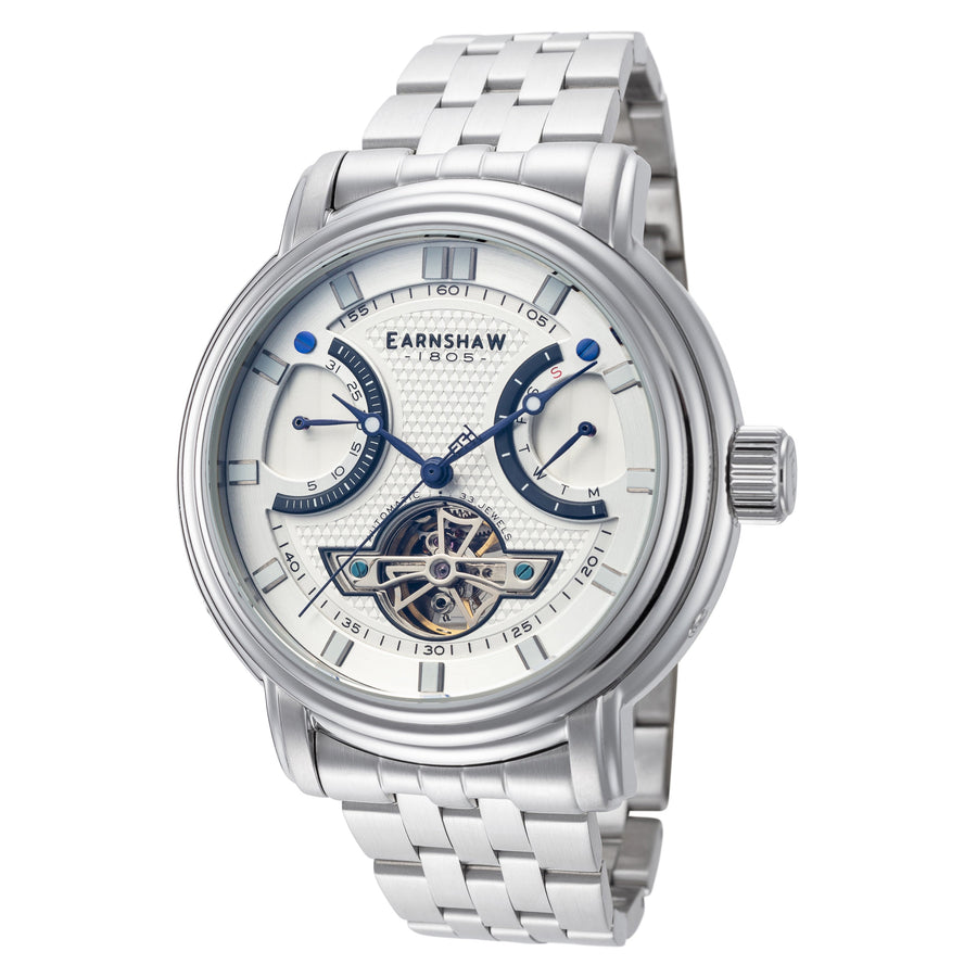 Thomas Earnshaw Men's ES-8184-33 Longcase 48mm Automatic Watch - Ruumur