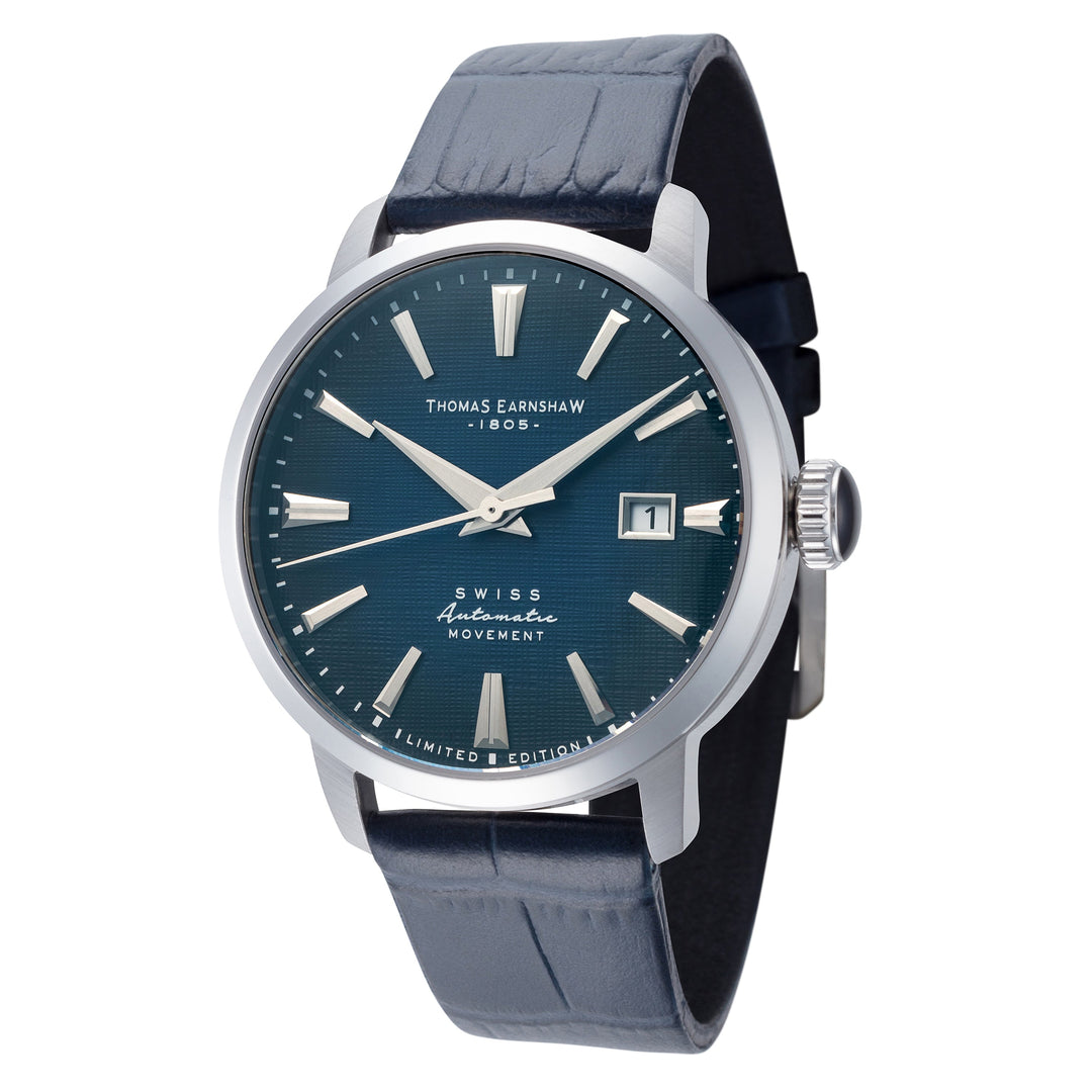 title:Thomas Earnshaw Men's ES-8812-02 Echelon 40mm Automatic Watch;color:Blue