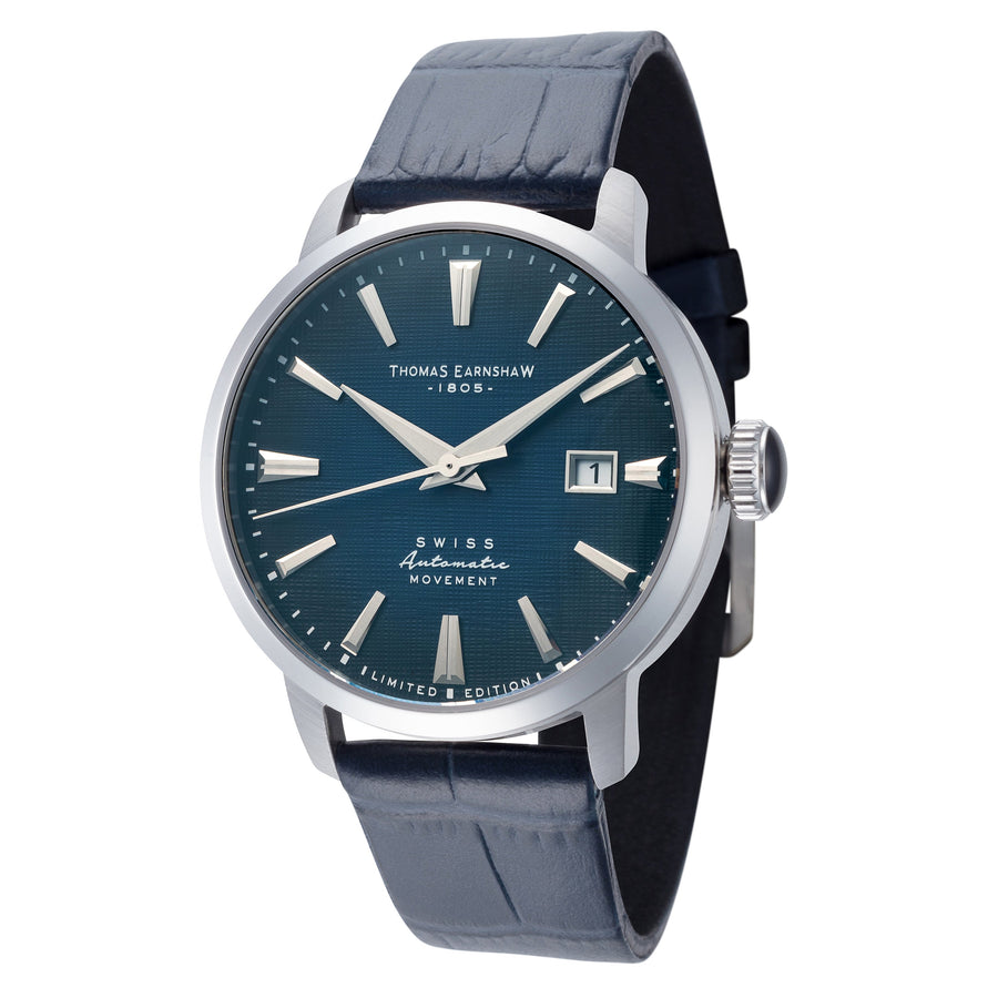 title:Thomas Earnshaw Men's ES-8812-02 Echelon 40mm Automatic Watch;color:Blue