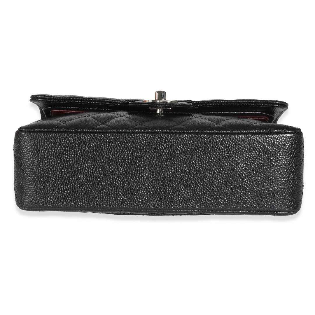 Chanel Black Quilted Caviar Small Classic Double New Bag