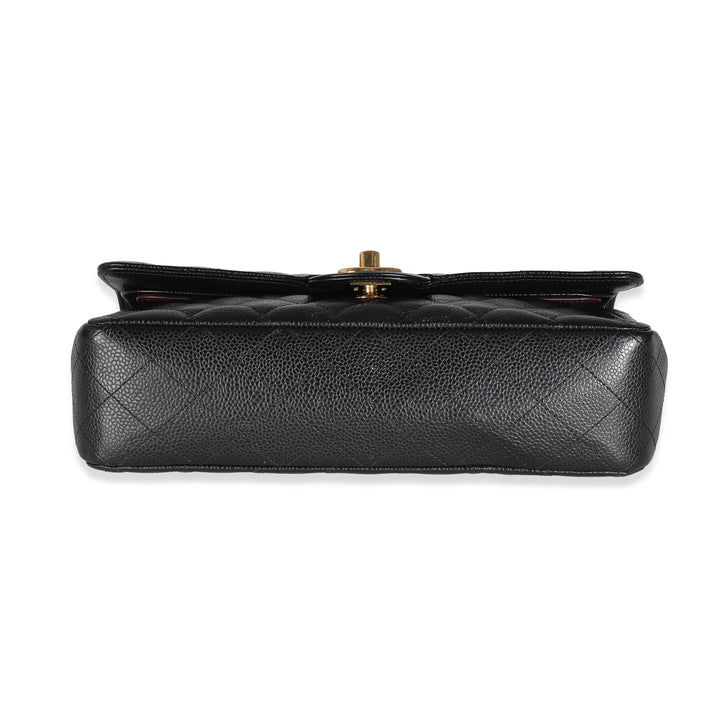 Chanel Black Quilted Caviar Medium Classic Double New Bag