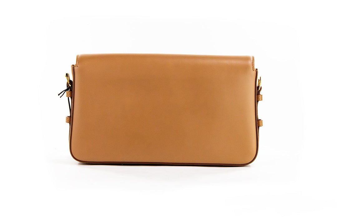 Burberry Small Leather Flap Crossbody Clutch Handbag