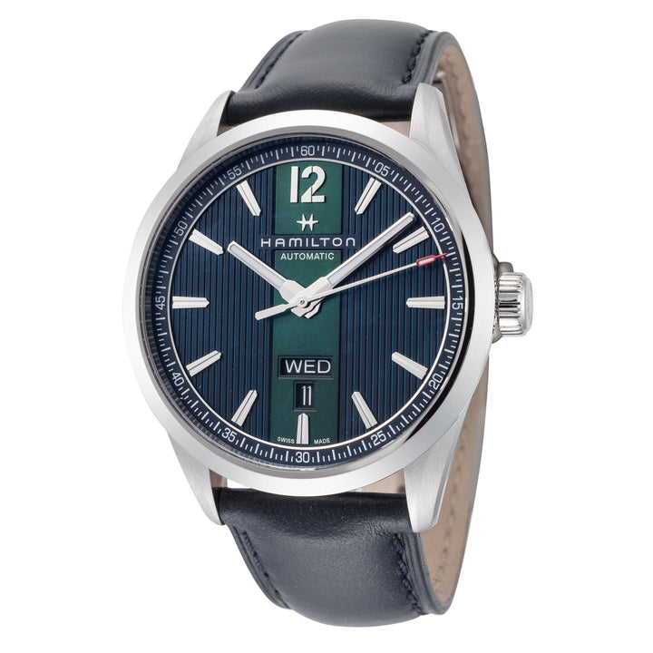 title:Hamilton Men's H43515641 Broadway 42mm Automatic Watch;color:Blue