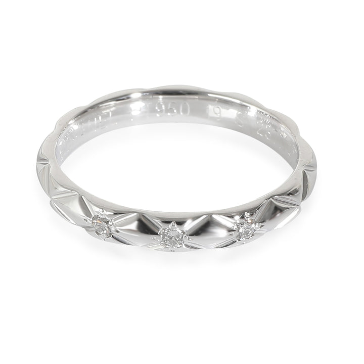 Top Quality Chanel Coco Crush Band in Platinum 0.04 CTW