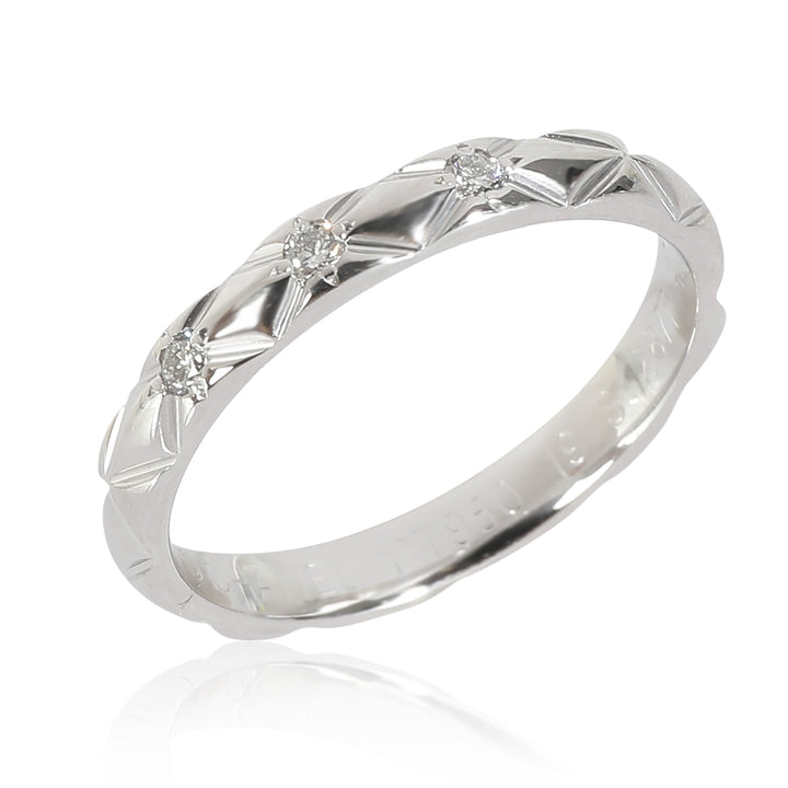 Top Quality Chanel Coco Crush Band in Platinum 0.04 CTW