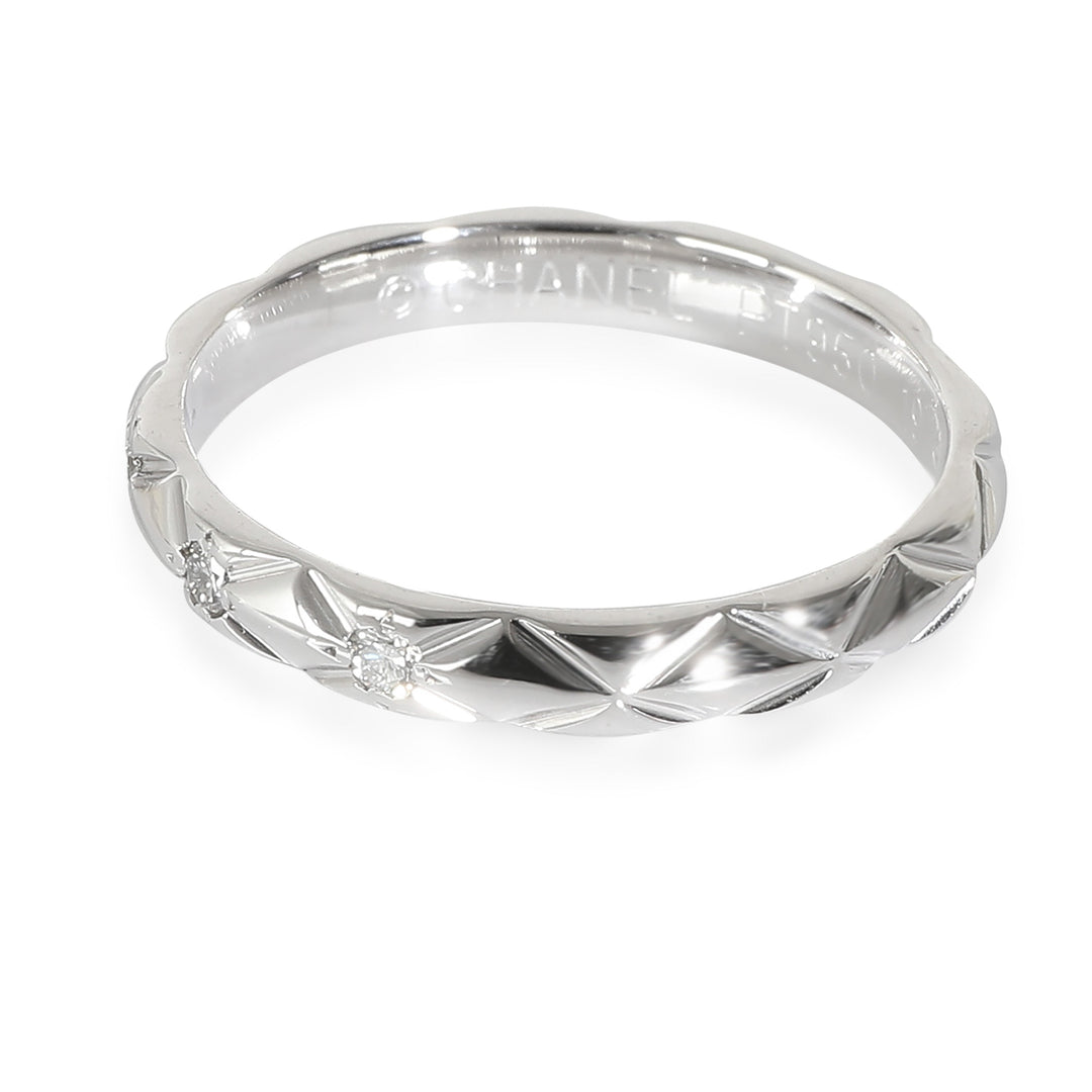 Top Quality Chanel Coco Crush Band in Platinum 0.04 CTW