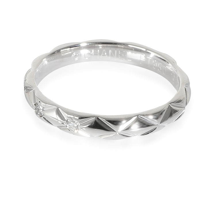 Top Quality Chanel Coco Crush Band in Platinum 0.04 CTW